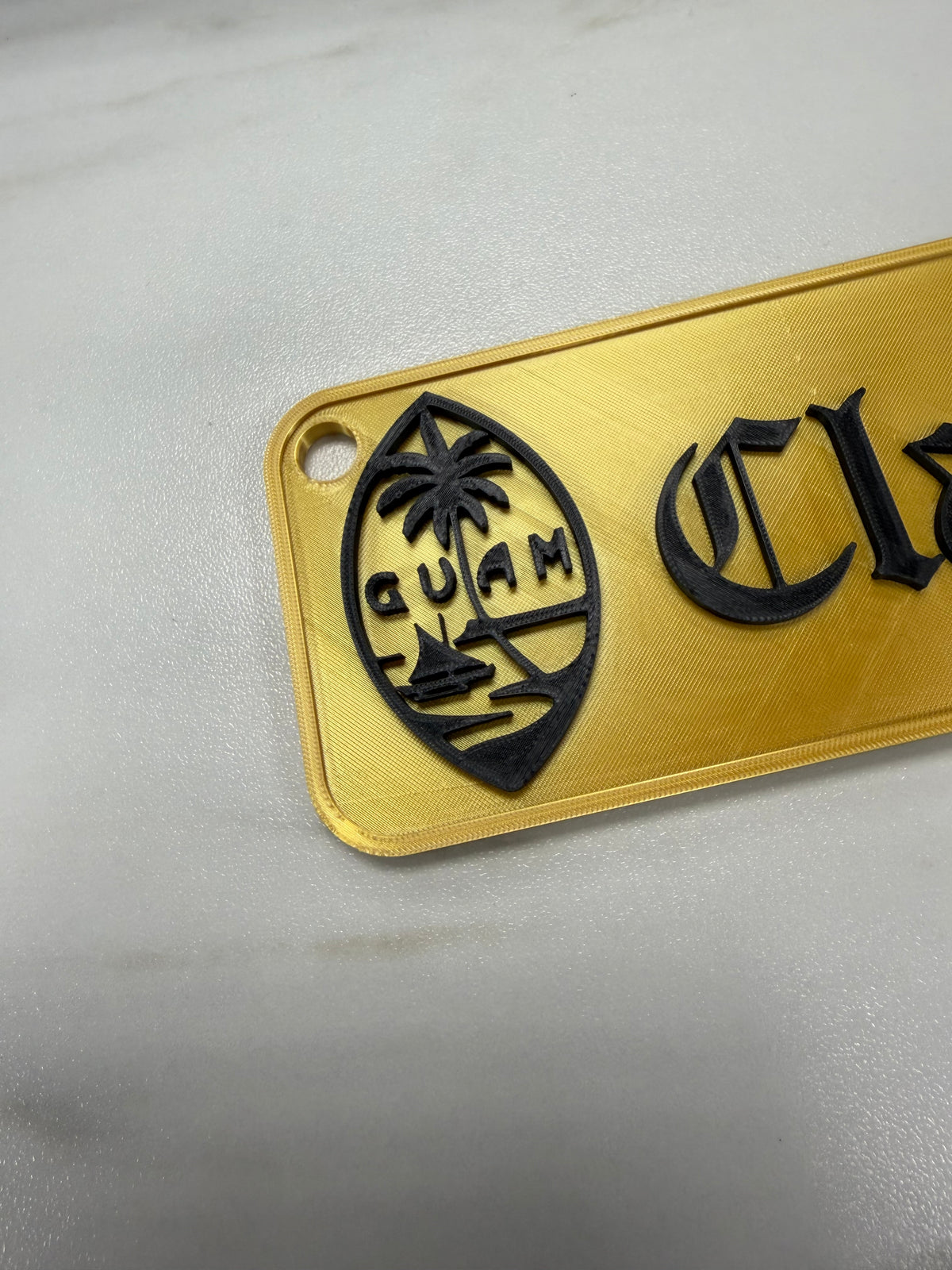 Hawaiian Style Graduation Pendant with Seal of Guam