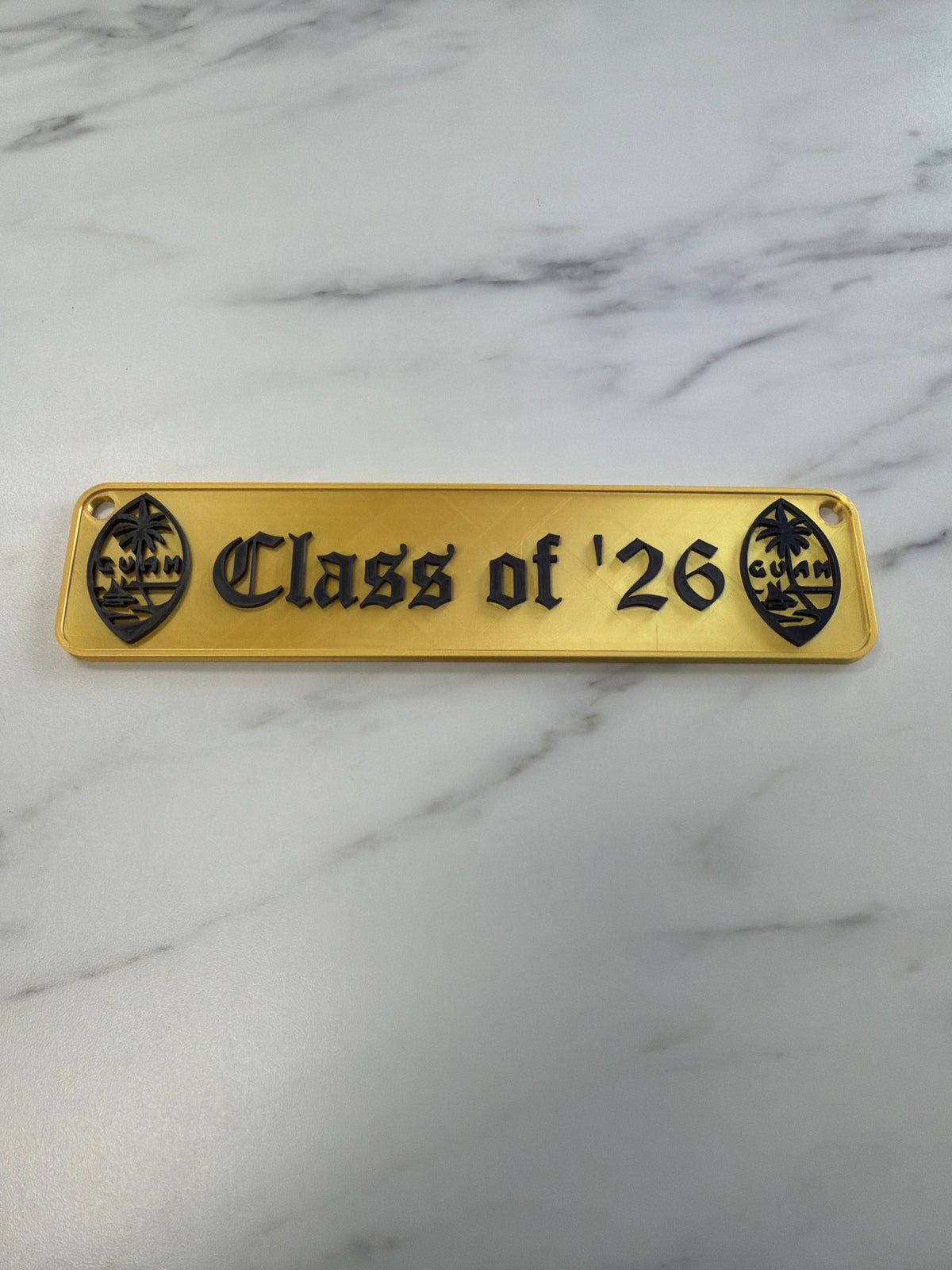 Hawaiian Style Graduation Pendant with Seal of Guam