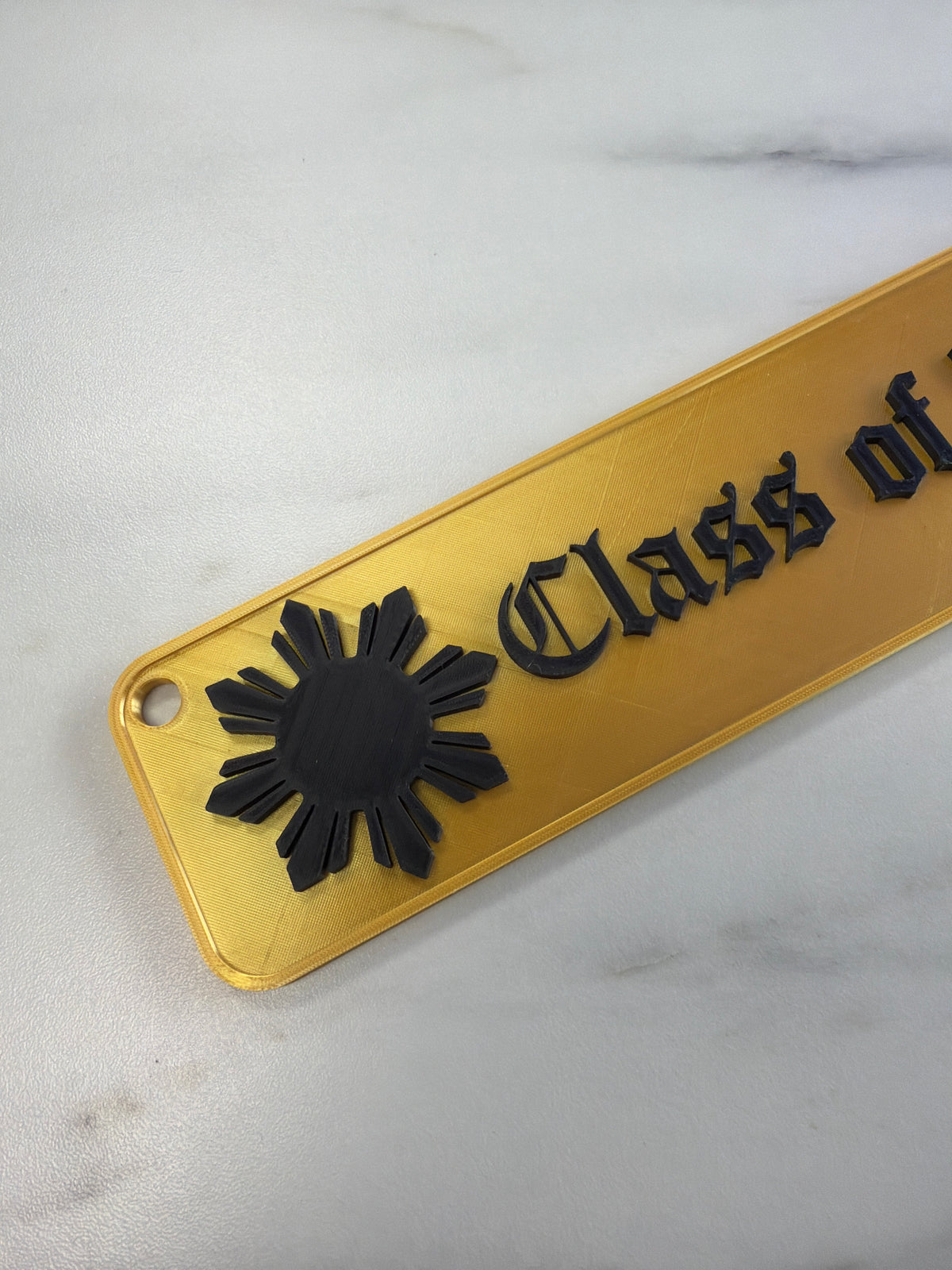Hawaiian Style Graduation Pendant with Filipino Sun